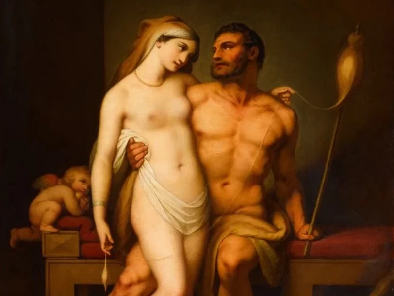 1800-Josef Anton von Gegenbaur - Ercole e Onfale - Staatsgalerie